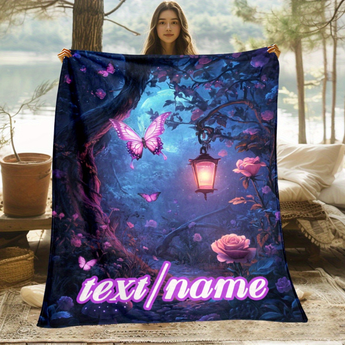 Custom Night Sky - Custom Name Dreamy Night Sky Blanket