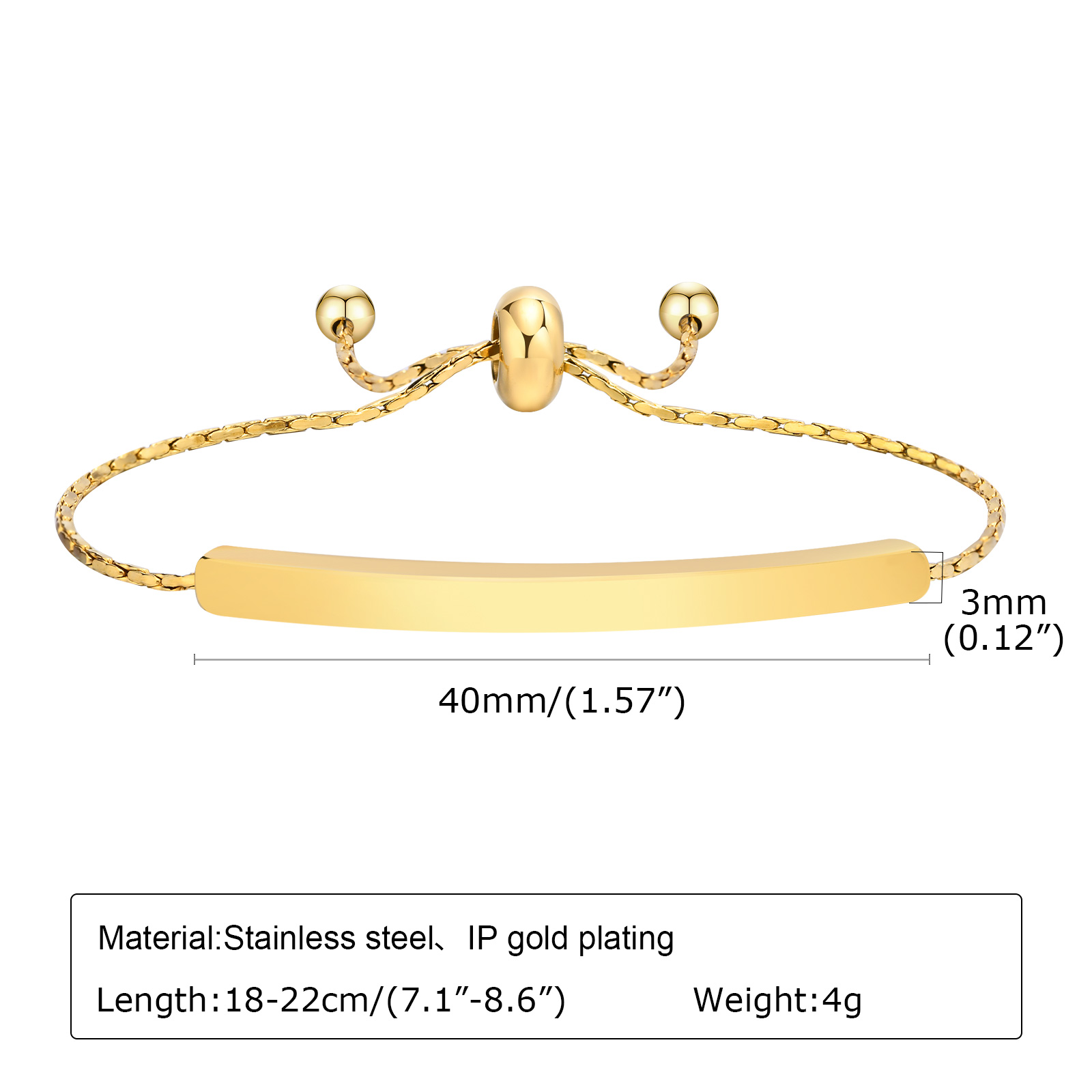 Personalized Engraved Bar Brac - Coordinates Bracelet のレビューと価格