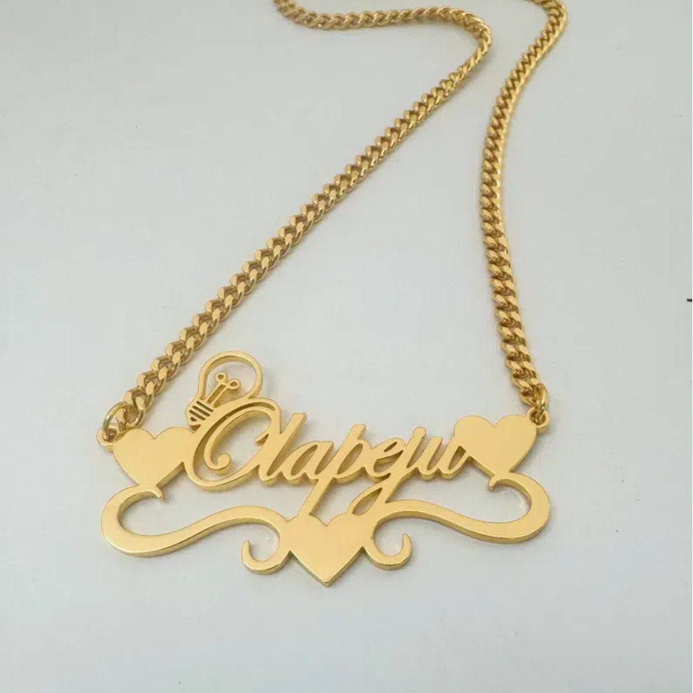 Handcrafted Gold Color Name Ne - Name Necklace Custom のレビューと価格