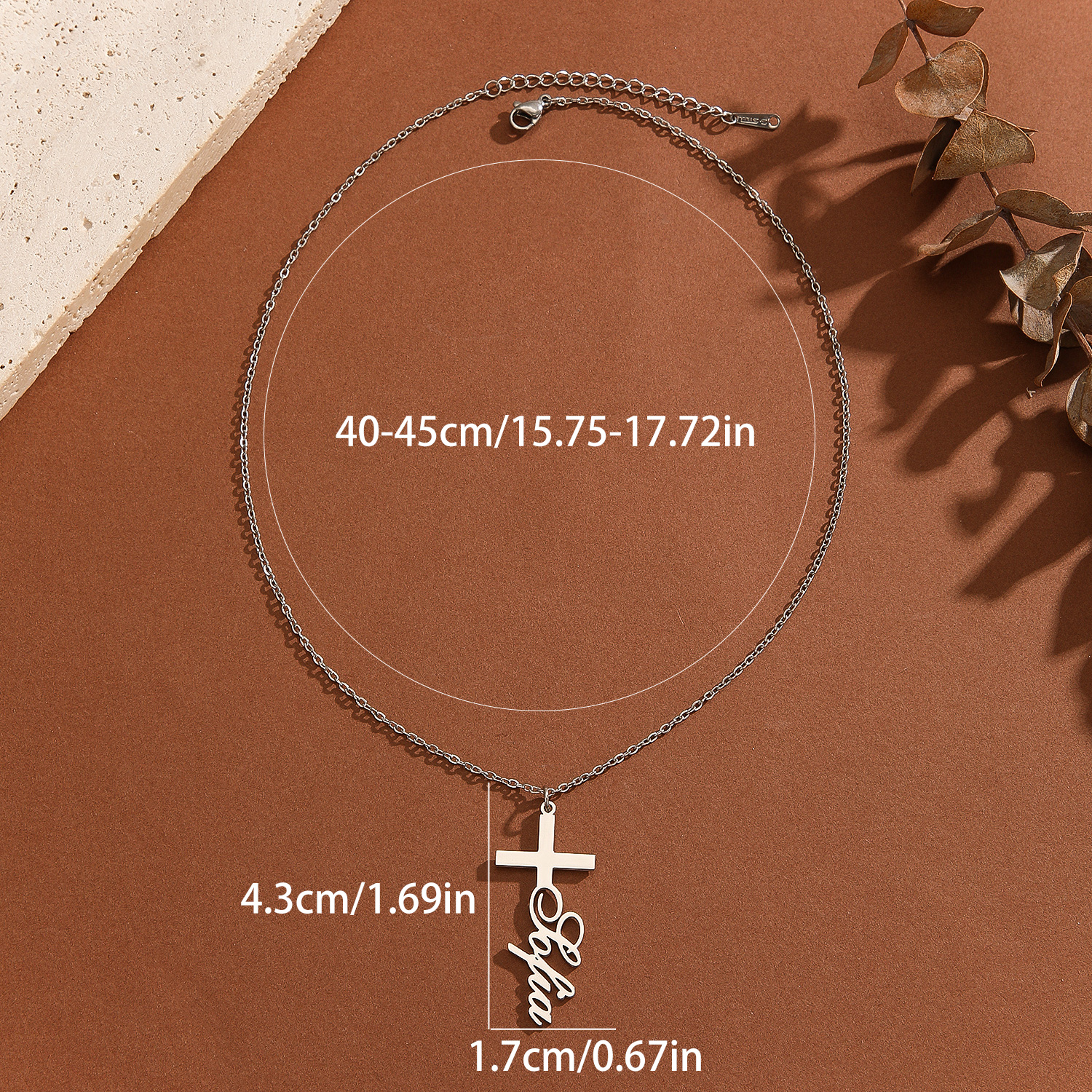 1pc Personalized Easter Gift S - Name Necklace Custom のレビューと価格