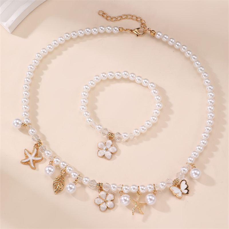 2pcs/set Ocean & Garden Faux P - Coordinates Bracelet のレビューと価格