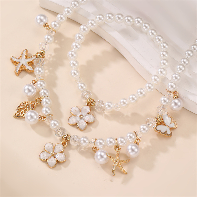 2pcs/set Ocean & Garden Faux P - Coordinates Bracelet のレビューと価格