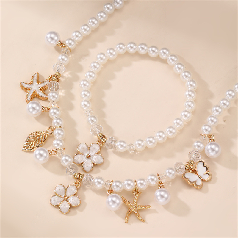 2pcs/set Ocean & Garden Faux P - Coordinates Bracelet のレビューと価格