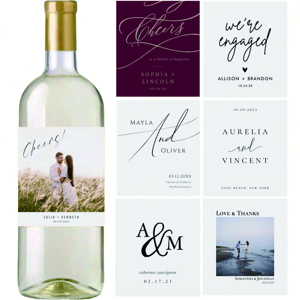 Customized bottle stickers for - Personalised Candle Label のレビューと価格