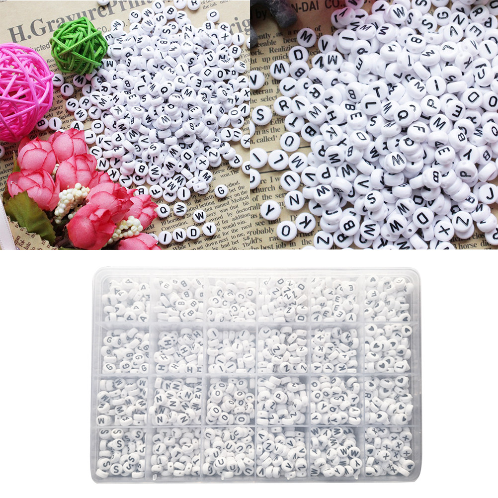 1350Pcs Oblate Letter Beads Pl - Coordinates Bracelet のレビューと価格