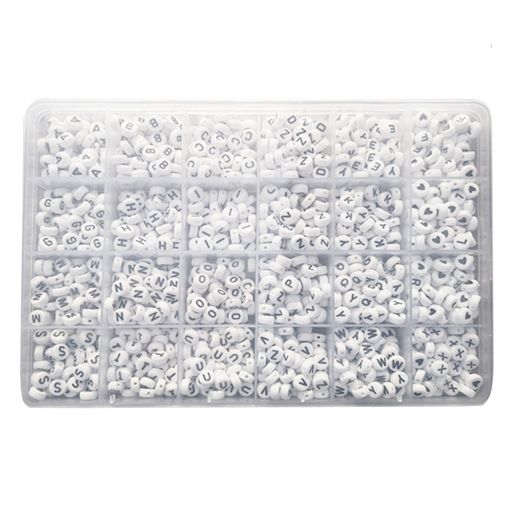 1350Pcs Oblate Letter Beads Pl - Coordinates Bracelet のレビューと価格