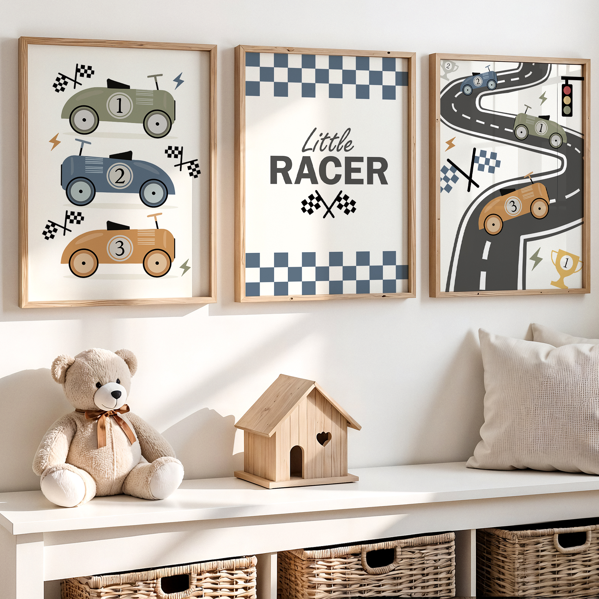 3pcs Minimalist,Cartoon Car Ra - Personalized Name Box のレビューと価格