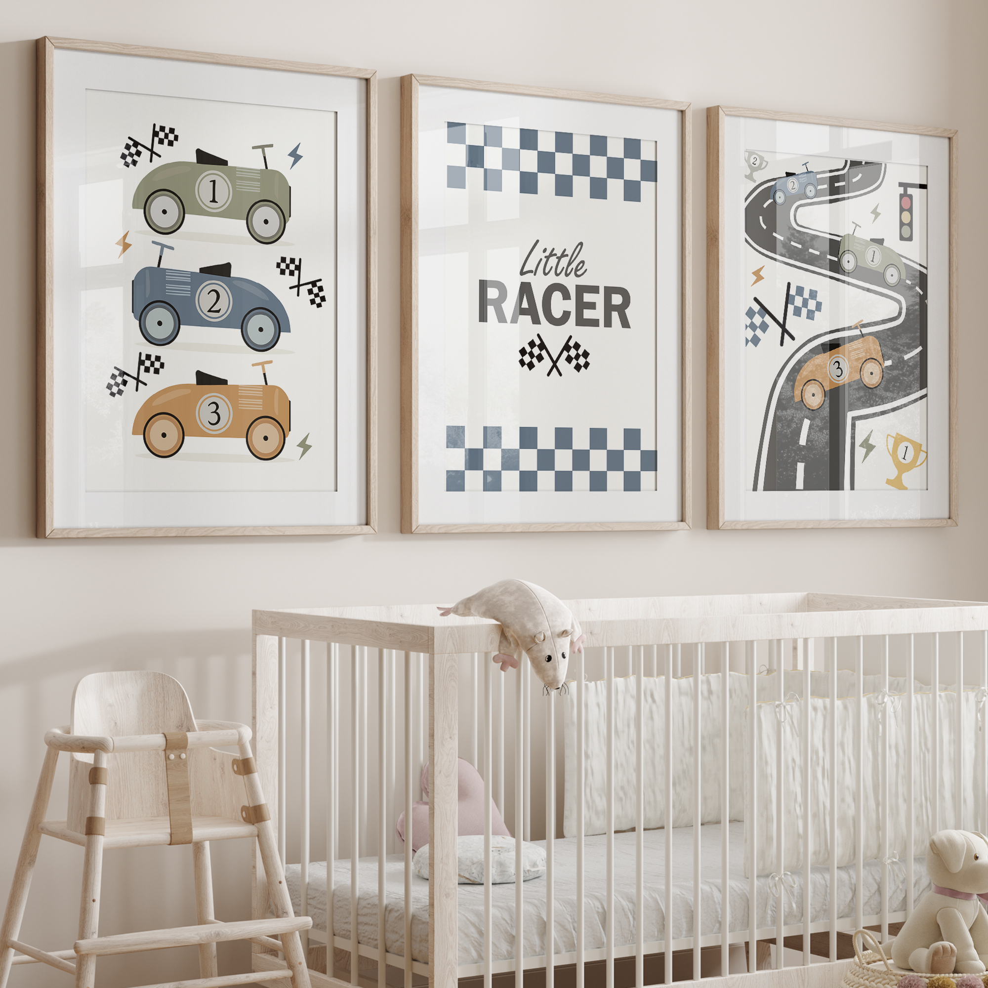 3pcs Minimalist,Cartoon Car Ra - Personalized Name Box のレビューと価格