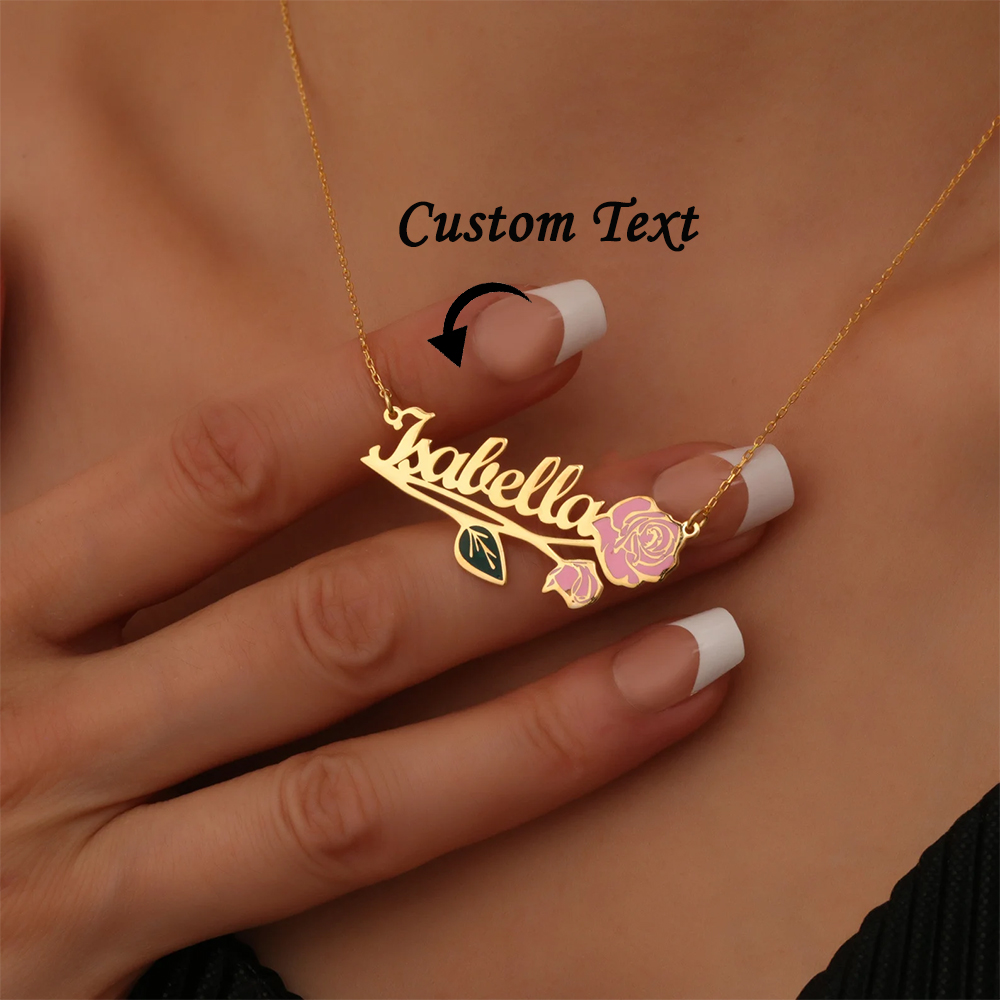 Personalized Colorfuls Birth F - Name Necklace Custom のレビューと価格