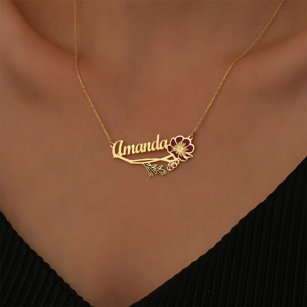 Personalized Colorfuls Birth F - Name Necklace Custom のレビューと価格