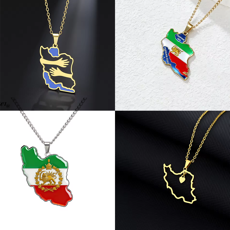 Lucktune Iran Map Pendant Neck - Custom Star Map のレビューと価格