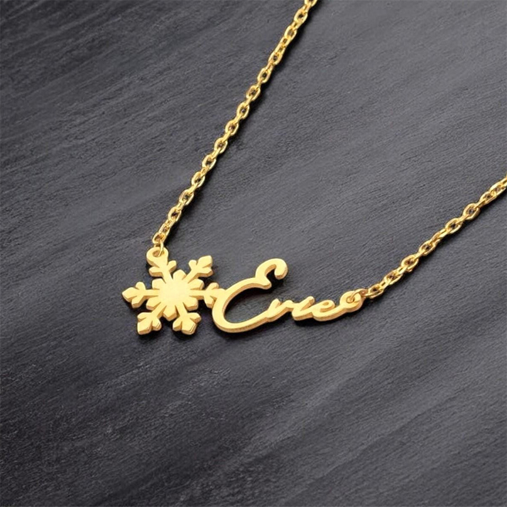 Custom Simple Name Necklace St - Birth Flower Necklace のレビューと価格