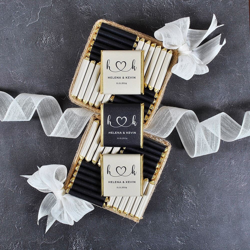 50pcs Wedding Chocolate Packin - Personalised Candle Label のレビューと価格