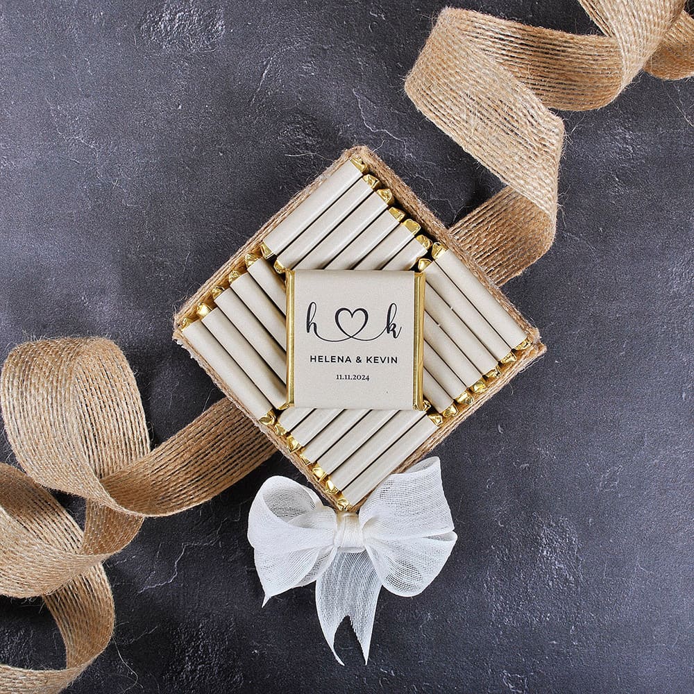 50pcs Wedding Chocolate Packin - Personalised Candle Label のレビューと価格