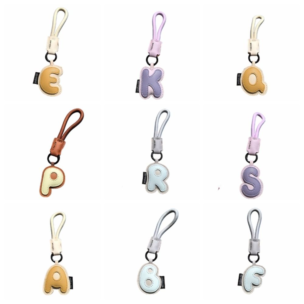 Sweet 26 Letter Keychain PU Le - Monogram Keychain Leather のレビューと価格
