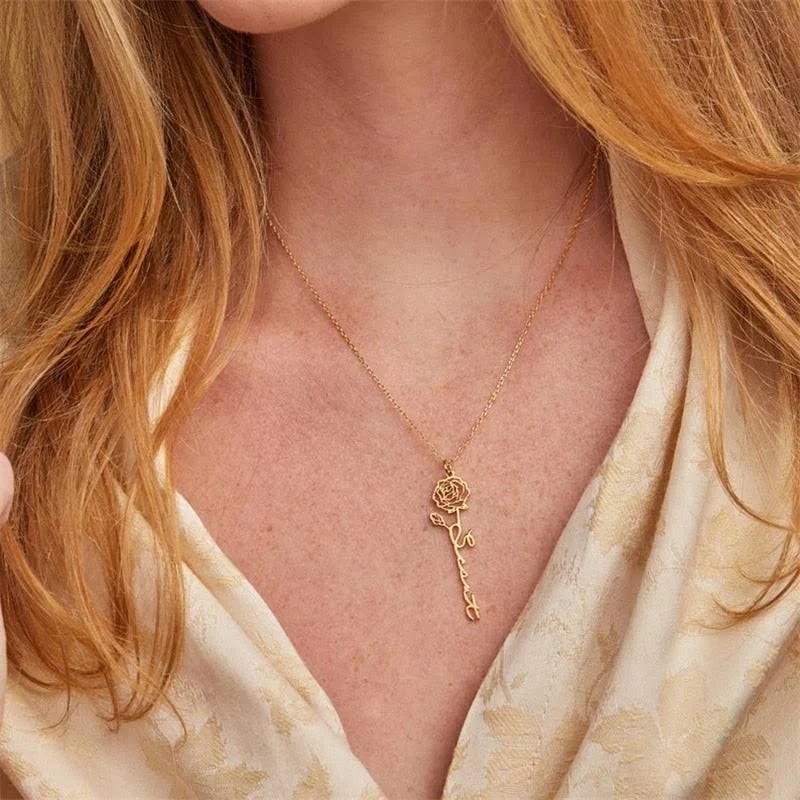 Sipuris Personalized Custom Na - Birth Flower Necklace のレビューと価格