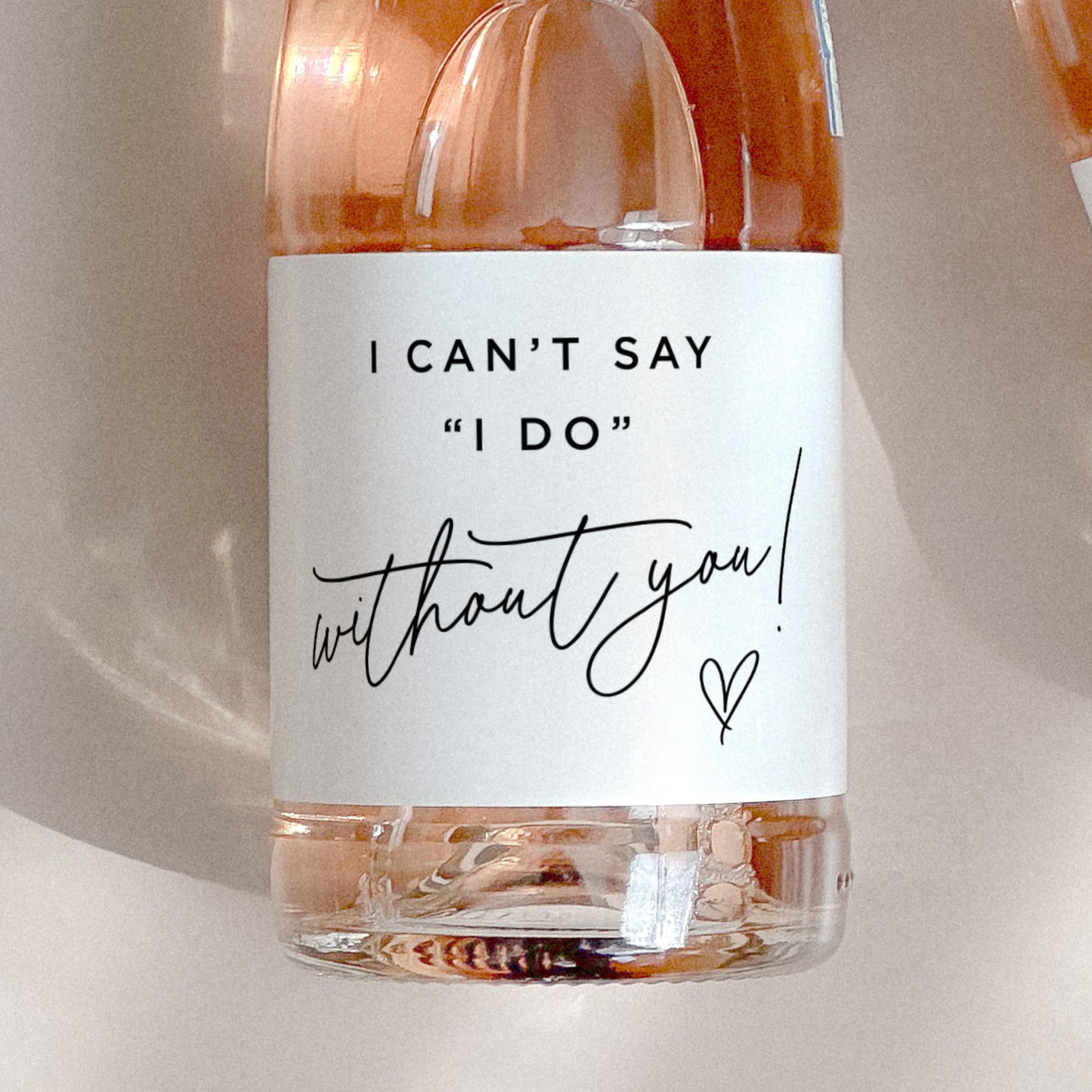 Bridesmaid Proposal Mini Champ - Personalised Candle Label のレビューと価格