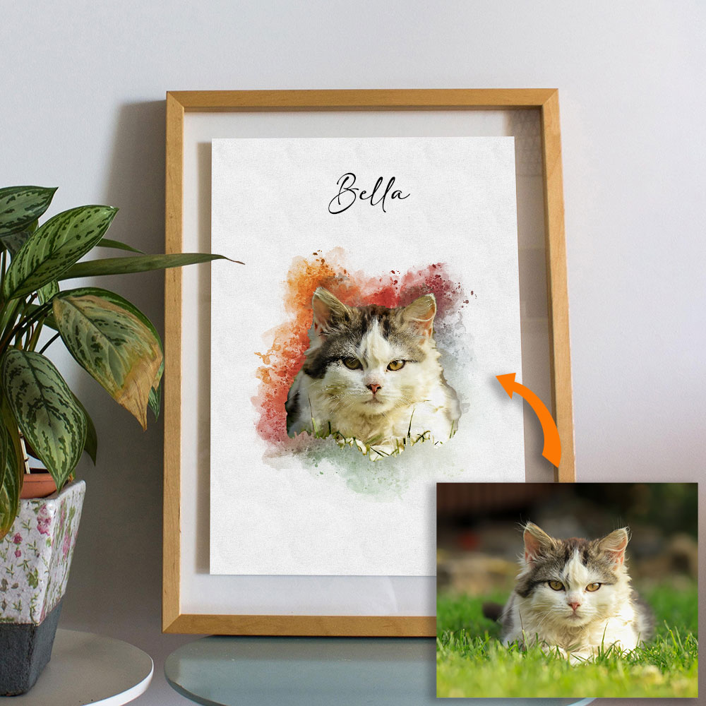 Custom Pet Portrait from Photo - Pet Portrait Custom のレビューと価格
