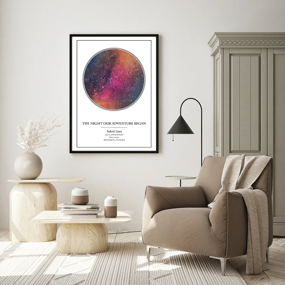 Personalized Star Map Poster B - Custom Star Map のレビューと価格
