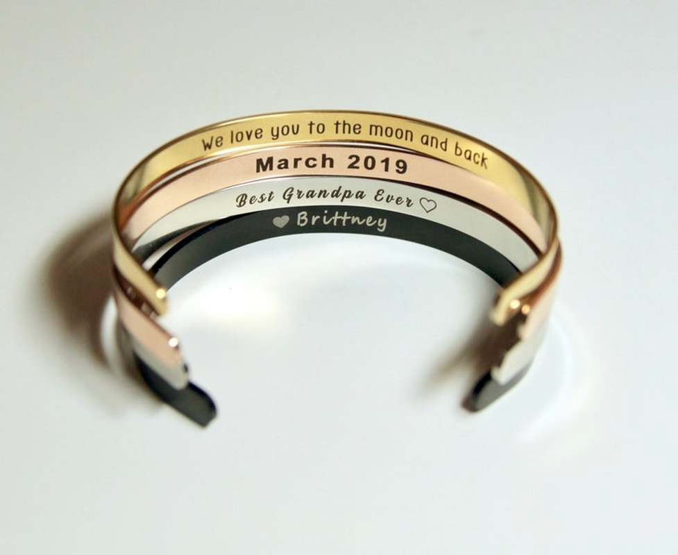 Custom Personalized 4mm Width  - Coordinates Bracelet のレビューと価格