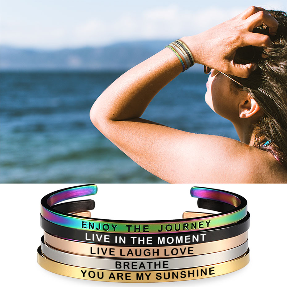 4mm Customized Personality Eng - Coordinates Bracelet のレビューと価格