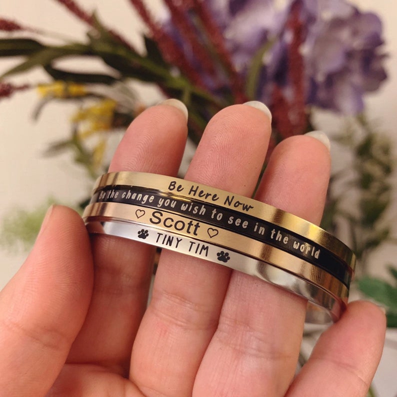 4mm Customized Personality Eng - Coordinates Bracelet のレビューと価格