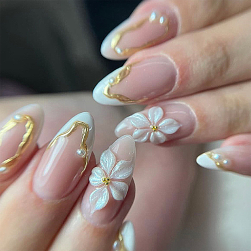 24pcs Flower Long Almond Press - Pressed Flower Art のレビューと価格