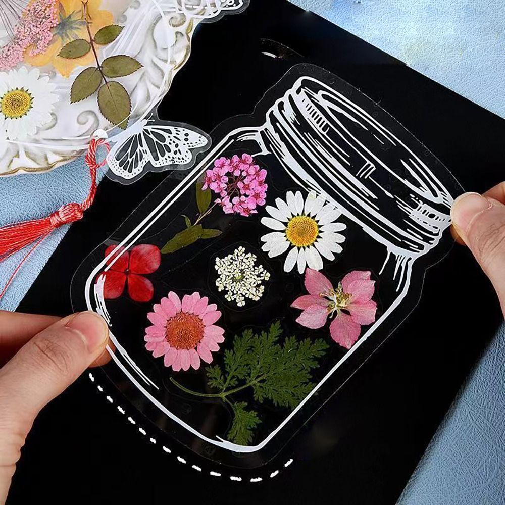 Glassware Shape Bookmarks Stic - Dried Flower Bookmark のレビューと価格