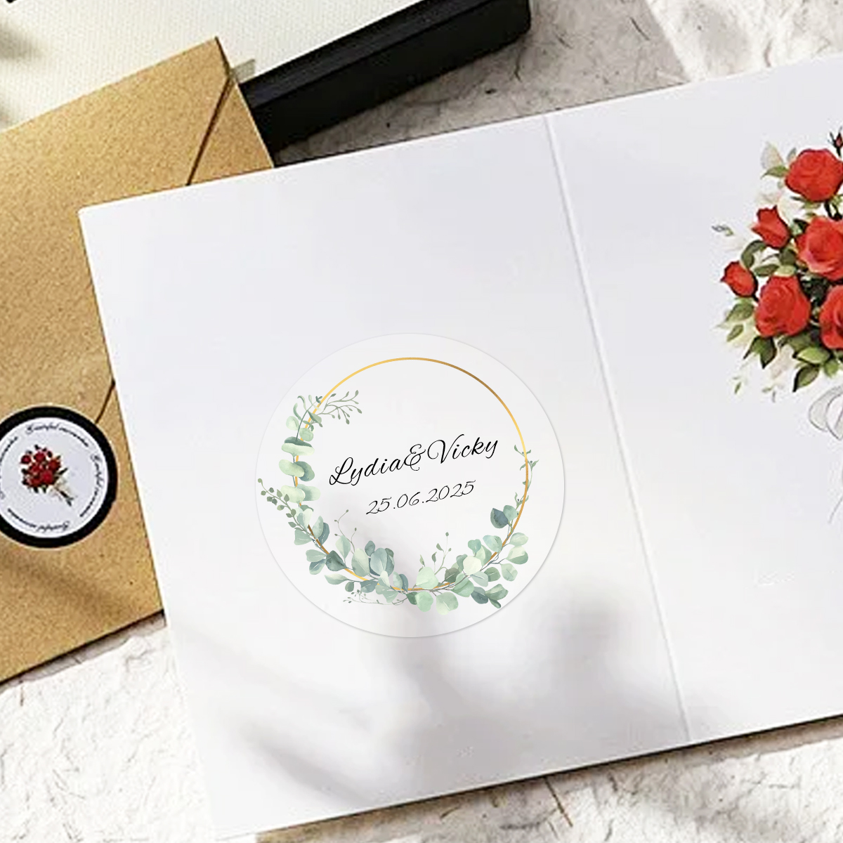 54-540Pcs Clear Personalized W - Personalised Candle Label のレビューと価格