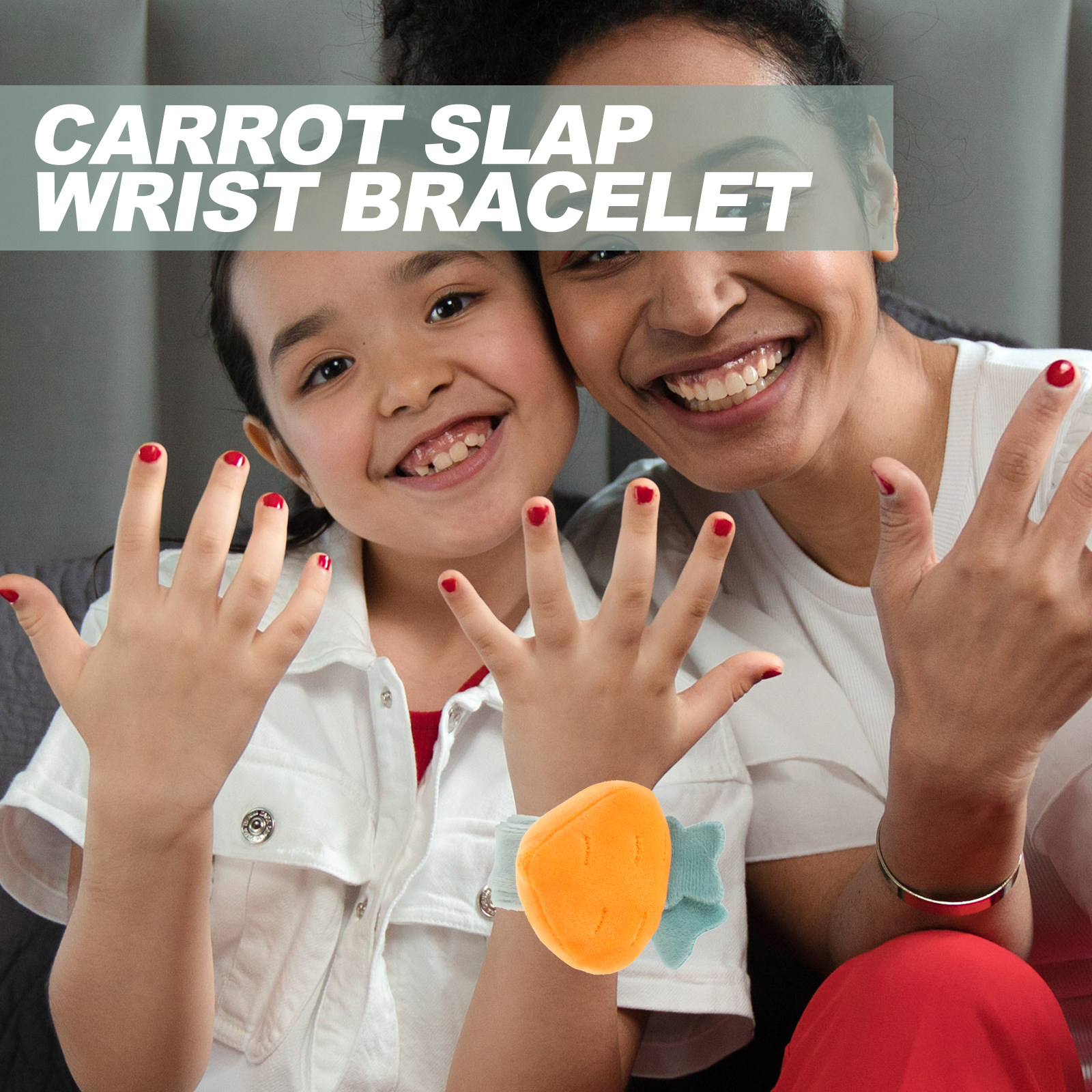 Carrot Slap Wrist Bracelet Sof - Coordinates Bracelet のレビューと価格