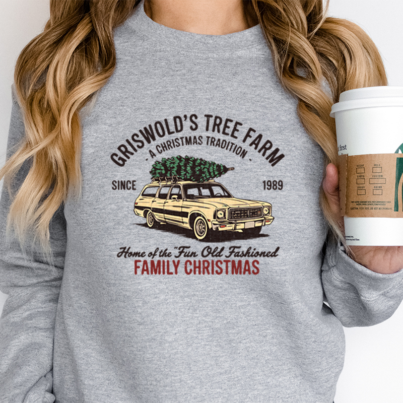Family Christmas Tree Farm Gra - Family Tree Print のレビューと価格