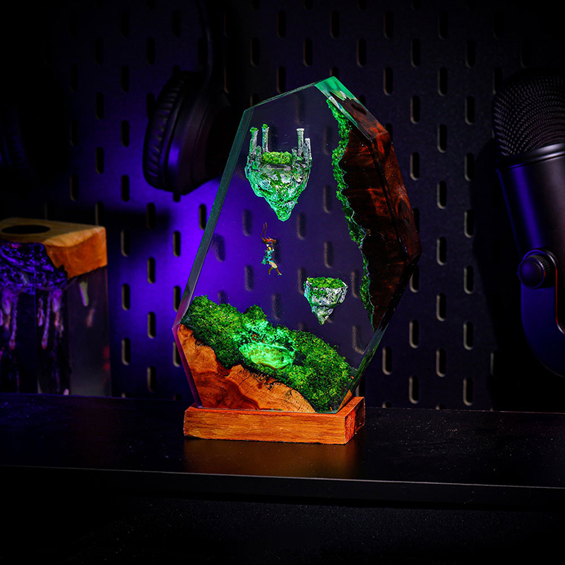 Resin Table Lamp Sky Island Mo - Custom Night Sky のレビューと価格