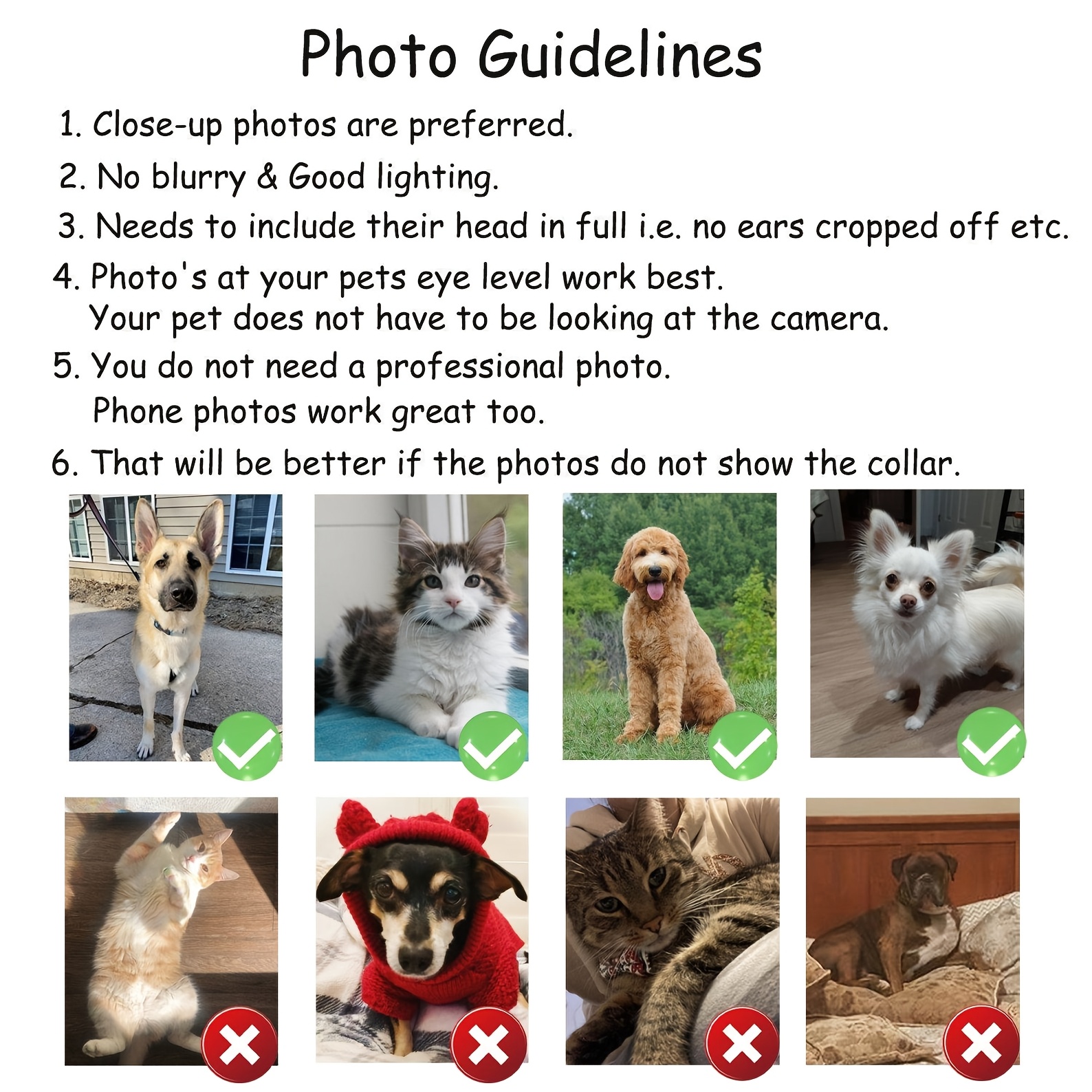 1PC 2D Flat Metal Tin Sign Cus - Pet Portrait Custom のレビューと価格
