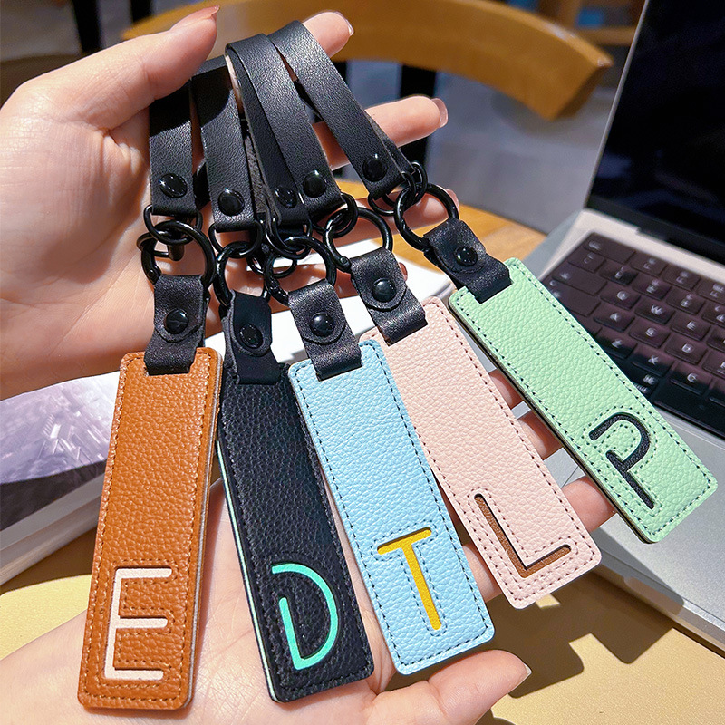 Classic Pu Leather Keychain A- - Monogram Keychain Leather のレビューと価格
