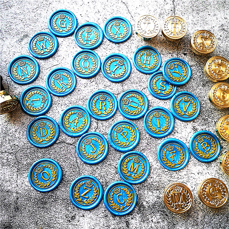 26 Letter A - Z crown Wax Seal - Wax Seal Letter Kit のレビューと価格