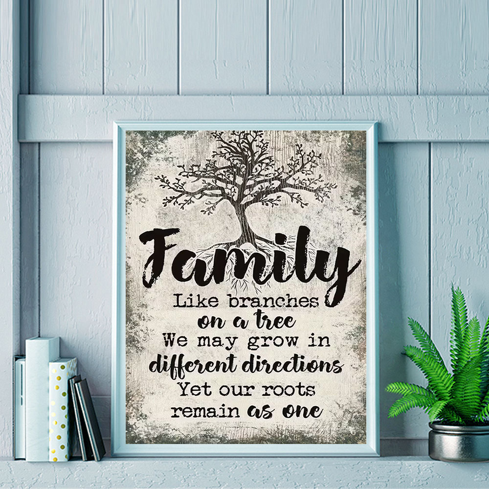 HUACAN  11CT Cross Stitch Comp - Family Tree Print のレビューと価格