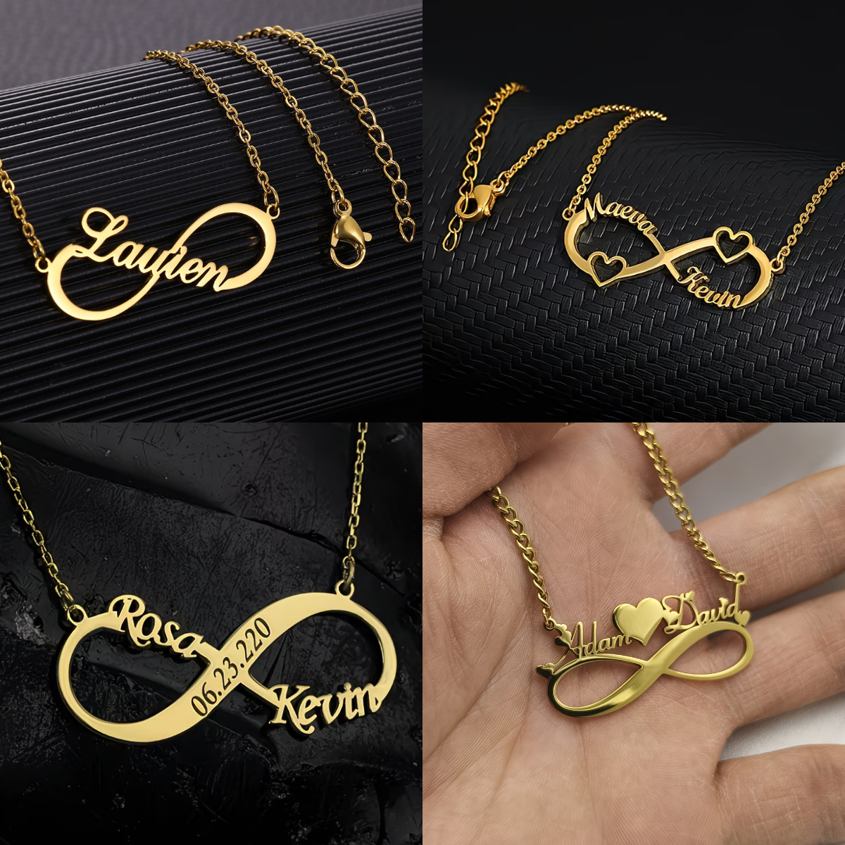 Custom Name Infinity Necklaces - Name Necklace Custom のレビューと価格