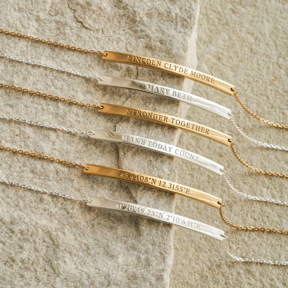 ustom Engraved Latitude Longit - Coordinates Bracelet のレビューと価格