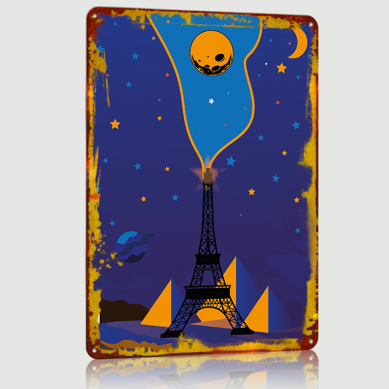 Eiffel Tower Night Sky Poster  - Custom Night Sky のレビューと価格