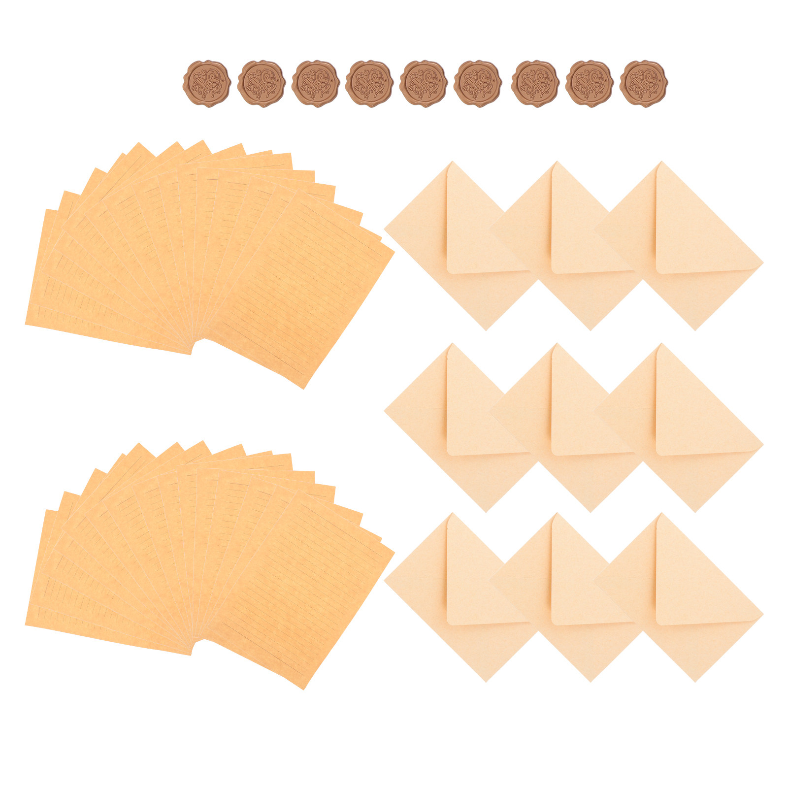 1Set Letter Writing Set Vintag - Wax Seal Letter Kit のレビューと価格