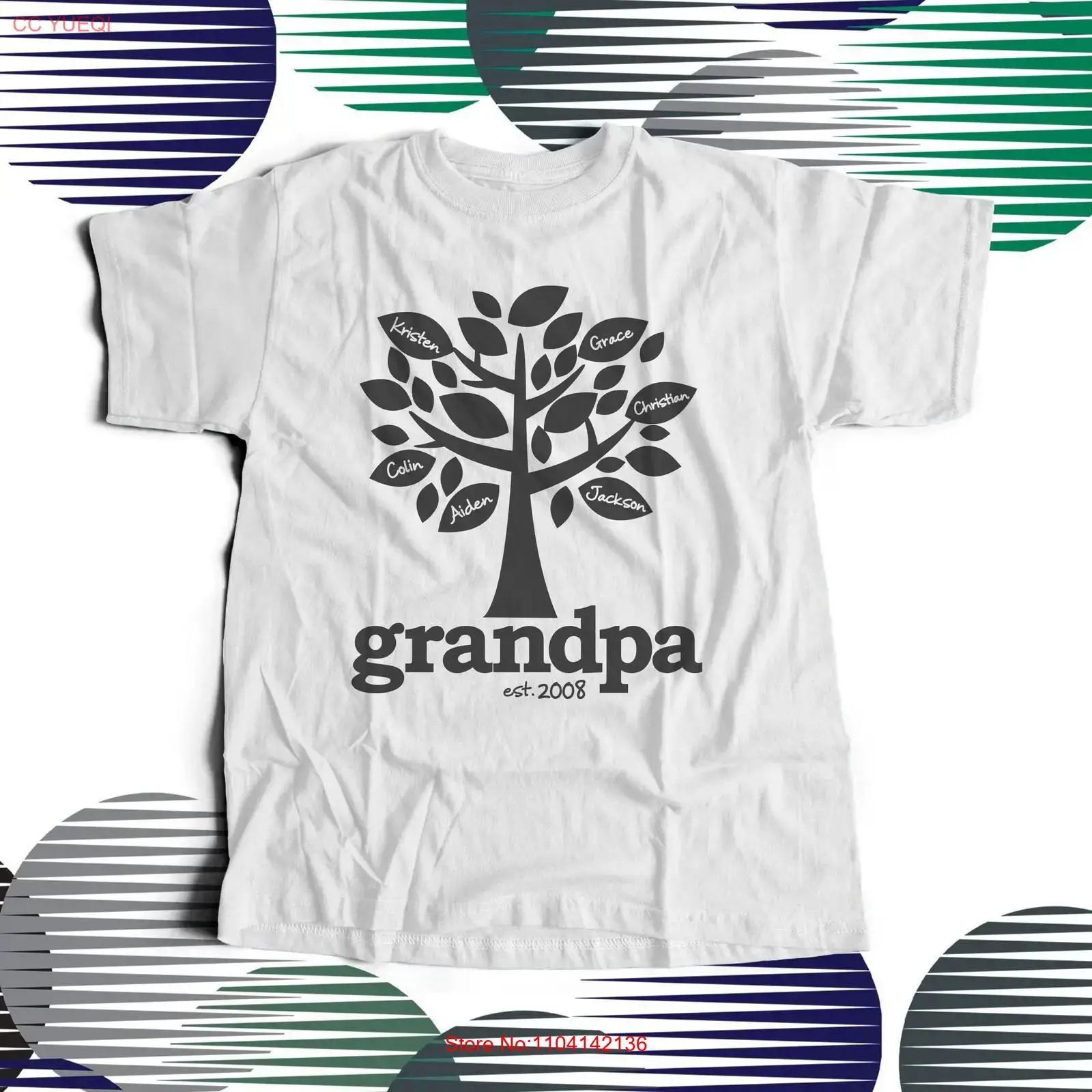 Grandpa shirt family tree esta - Family Tree Print のレビューと価格