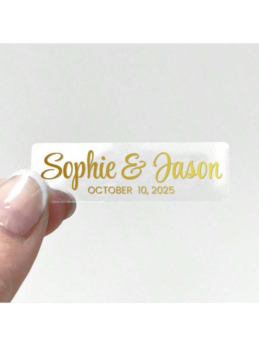 Custom Aluminum Foil Transpare - Personalised Candle Label のレビューと価格