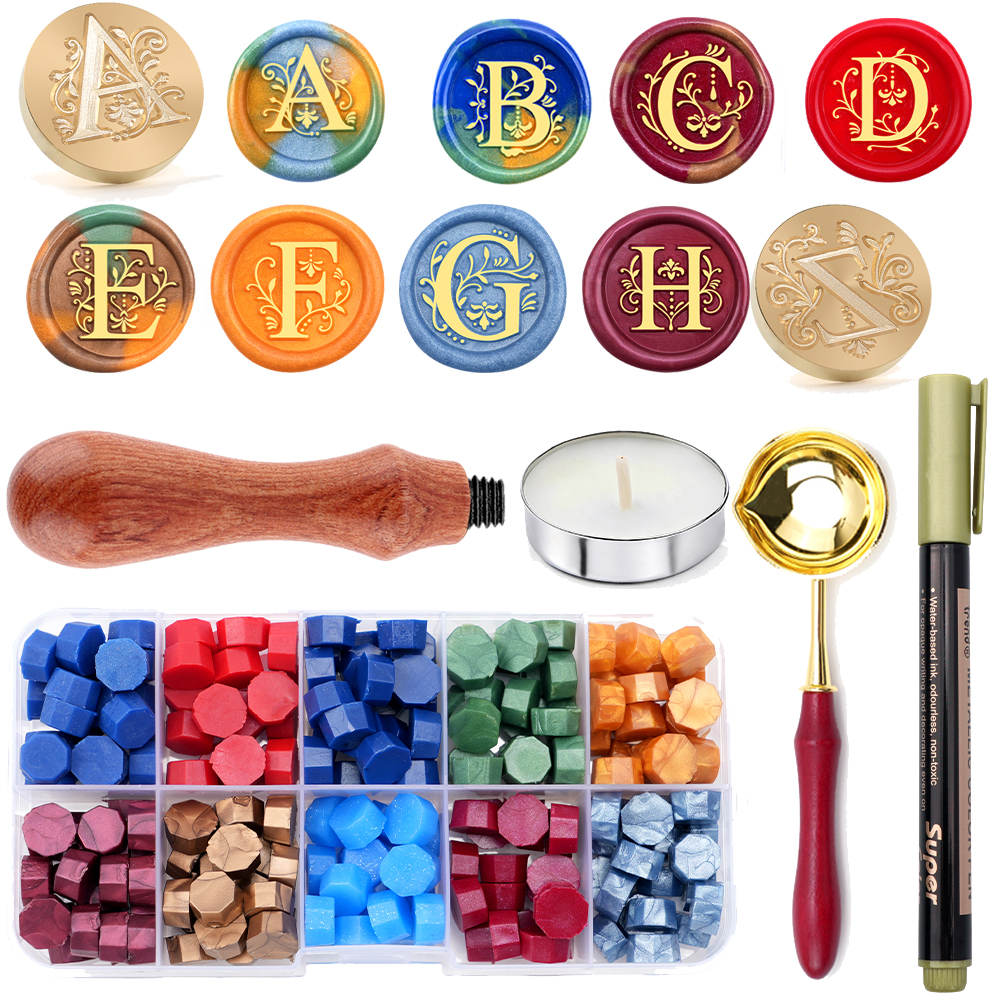 Alphabet Wax Seal Stamp Set -  - Wax Seal Letter Kit のレビューと価格