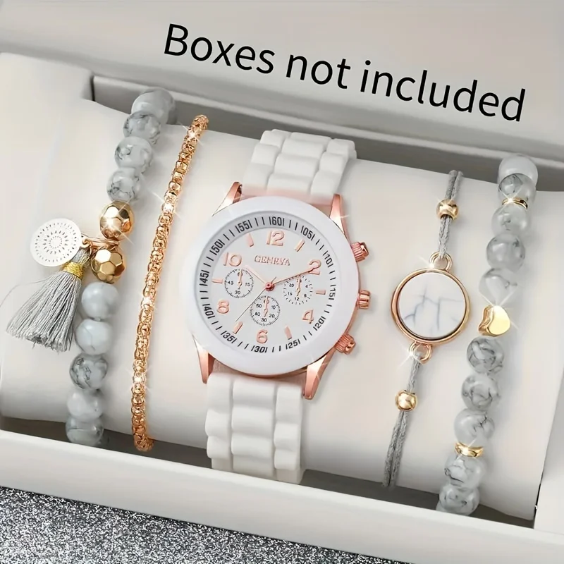 5pcs/Set Chic Women's Quartz W - Coordinates Bracelet のレビューと価格