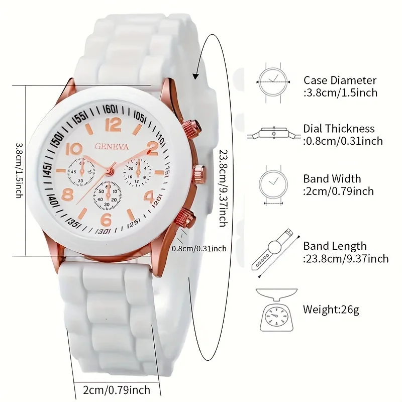 5pcs/Set Chic Women's Quartz W - Coordinates Bracelet のレビューと価格