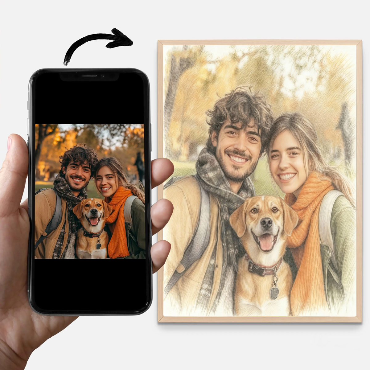 Personalized Custom Colored Pe - Pet Portrait Custom のレビューと価格