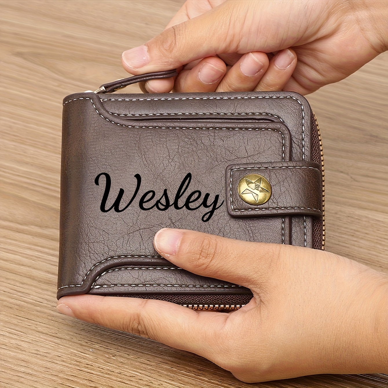 Custom Name Men's Wallet Gift  - Personalized Name Box のレビューと価格