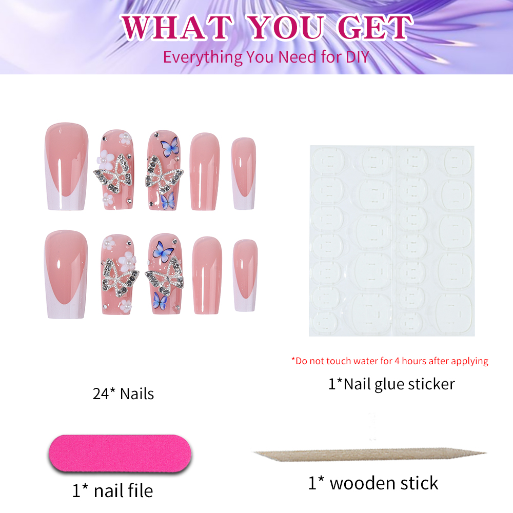 Get Glamorous with, 24Pcs 3D a - Pressed Flower Art のレビューと価格