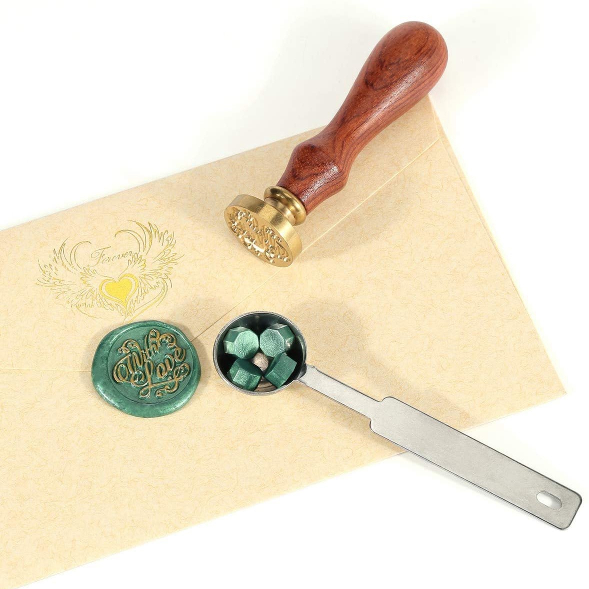 AT84-Sealing Wax Beads, 200 Pi - Wax Seal Letter Kit のレビューと価格