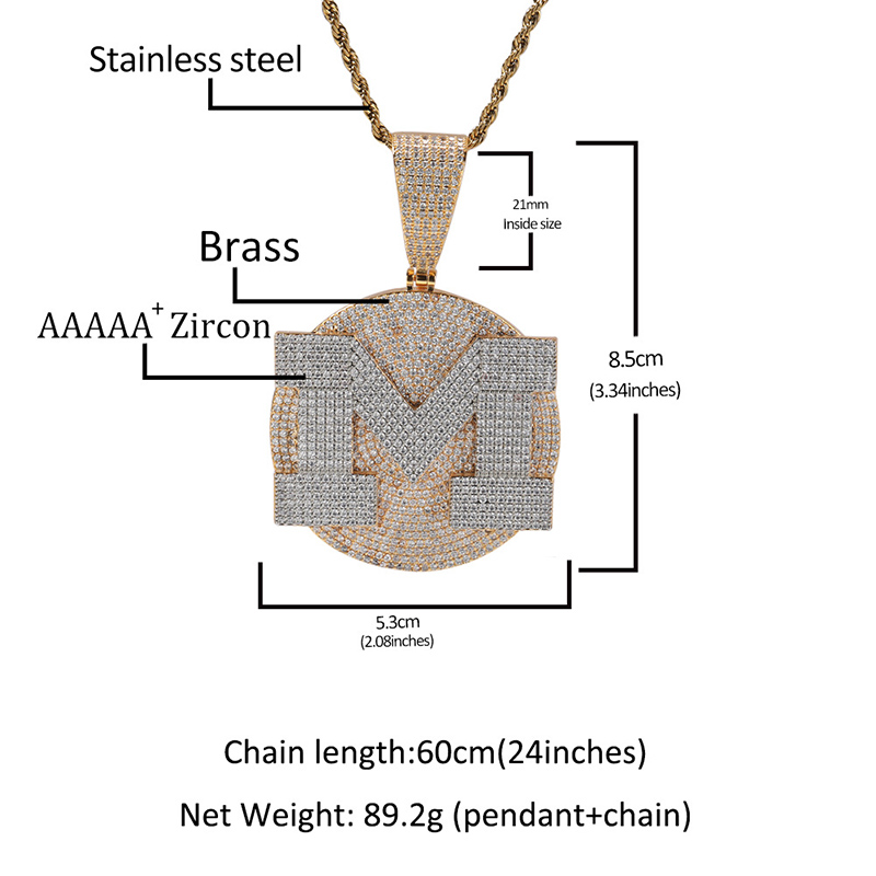 Custom Personality Big Letter  - Name Necklace Custom のレビューと価格